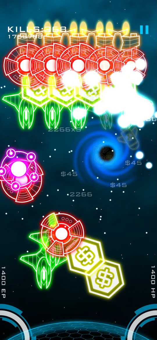The Black Hole gear pulling in enemies